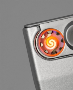 Atomic USB-Feuerzeug im Kreditkartenformat schwarz